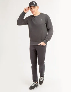 U.S. Polo Assn. SOLID CREW NECK SWEATSHIRT 38 U.S. Polo Assn. SOLID CREW NECK SWEATSHIRT -Modern Wear Shop 1186438R BKHT 66102