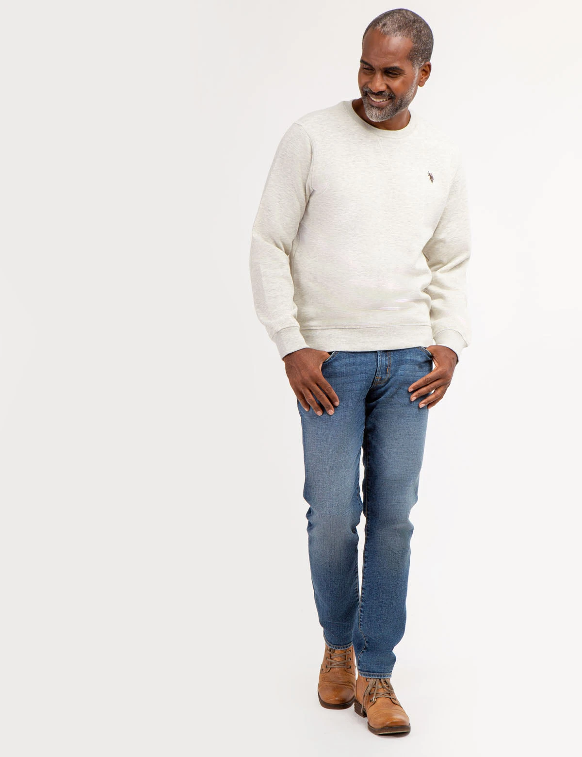 U.S. Polo Assn. SOLID CREW NECK SWEATSHIRT 4 U.S. Polo Assn. SOLID CREW NECK SWEATSHIRT - Image 2