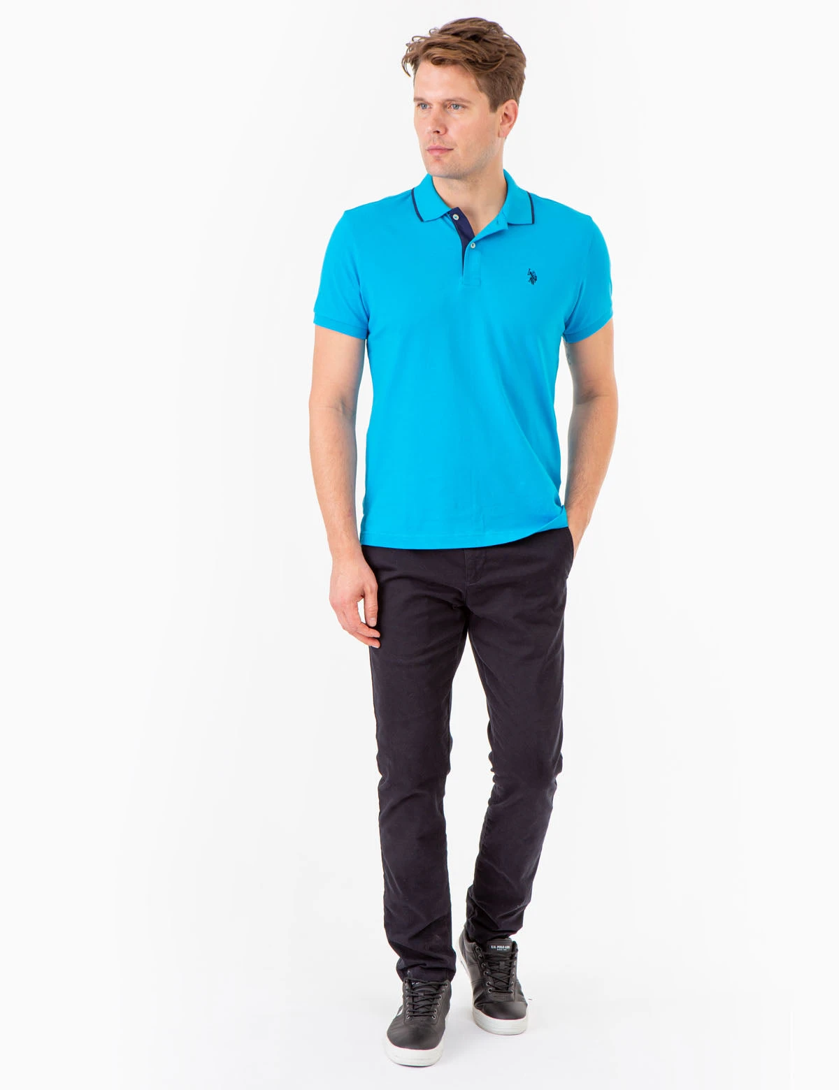 U.S. Polo Assn. SLIM FIT STRETCH PIQUE SOLID POLO SHIRT 9 U.S. Polo Assn. SLIM FIT STRETCH PIQUE SOLID POLO SHIRT - Image 7