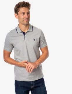 U.S. Polo Assn. SLIM FIT STRETCH SOLID PIQUE POLO SHIRT 35 U.S. Polo Assn. SLIM FIT STRETCH SOLID PIQUE POLO SHIRT -Modern Wear Shop 118716EE HGRY 4972