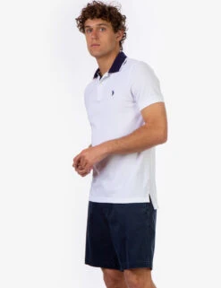 U.S. Polo Assn. SLIM FIT STRETCH SOLID PIQUE POLO SHIRT 29 U.S. Polo Assn. SLIM FIT STRETCH SOLID PIQUE POLO SHIRT -Modern Wear Shop 118716EE WHITE 15402