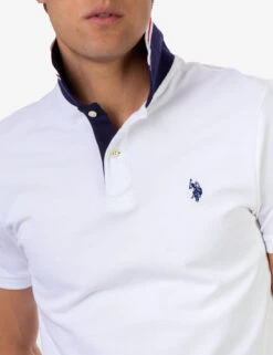 U.S. Polo Assn. SLIM FIT STRETCH SOLID PIQUE POLO SHIRT 30 U.S. Polo Assn. SLIM FIT STRETCH SOLID PIQUE POLO SHIRT -Modern Wear Shop 118716EE WHITE 15408