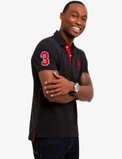 U.S. Polo Assn. SLIM FIT STRETCH SOLID POLO SHIRT -Modern Wear Shop 118717EE BLCK 1 94de3d9e e604 4abb bf8b caedca6ef124