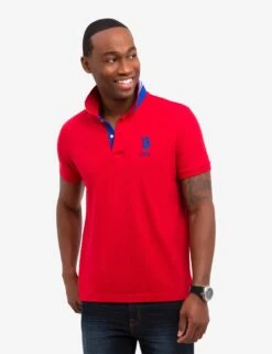 U.S. Polo Assn. SLIM FIT STRETCH SOLID POLO SHIRT -Modern Wear Shop 118717EE ERED 1