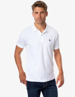 U.S. Polo Assn. ULTIMATE PIQUE SOLID POLO SHIRT -Modern Wear Shop 11879929 WHIT 5027