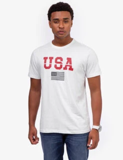 U.S. Polo Assn. USA GRAPHIC T-SHIRT -Modern Wear Shop 11A22988 WHIT 0830