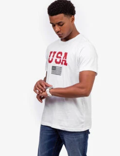 U.S. Polo Assn. USA GRAPHIC T-SHIRT -Modern Wear Shop 11A22988 WHIT 0833