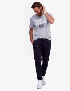 U.S. Polo Assn. USA GRAPHIC T-SHIRT -Modern Wear Shop 11A31404 LTGY 0322