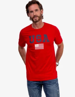 U.S. Polo Assn. USA GRAPHIC T-SHIRT -Modern Wear Shop 11A35104 ERED 3717