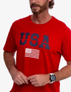 U.S. Polo Assn. USA GRAPHIC T-SHIRT -Modern Wear Shop 11A35104 ERED 3721