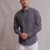 U.S. Polo Assn. WHITE LABEL STRETCH CHAMBRAY SHIRT -Modern Wear Shop 11A527WJ BLCK 1279