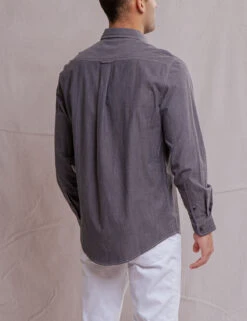 U.S. Polo Assn. WHITE LABEL STRETCH CHAMBRAY SHIRT -Modern Wear Shop 11A527WJ BLCK 1284