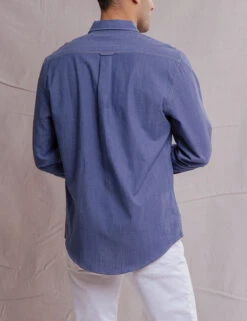 U.S. Polo Assn. WHITE LABEL STRETCH CHAMBRAY SHIRT -Modern Wear Shop 11A527WJ CERB 1206