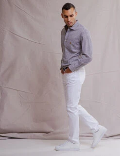 U.S. Polo Assn. WHITE LABEL GINGHAM POPLIN SHIRT -Modern Wear Shop 11A529VO BLCK 1049