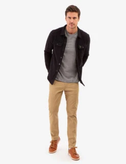 U.S. Polo Assn. WHITE LABEL FRENCH TERRY SHACKET -Modern Wear Shop 11A5398U BLCK 82050