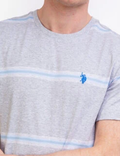 U.S. Polo Assn. OMBRE STRIPE JERSEY T-SHIRT -Modern Wear Shop 11A69319 LTGY 44332