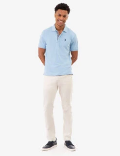 U.S. Polo Assn. INTERLOCK GINGHAM TRIM POLO SHIRT -Modern Wear Shop 11A71498 SFBH 82426