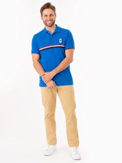 U.S. Polo Assn. PIECED SIGNATURE STRIPE PIQUE POLO SHIRT -Modern Wear Shop 11A72230 LAPB 75068