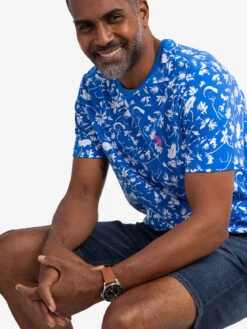 U.S. Polo Assn. TROPICAL PRINT JERSEY T-SHIRT -Modern Wear Shop 11A76904 BRIB 58197