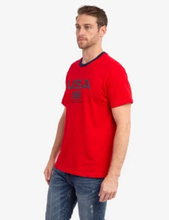 U.S. Polo Assn. EMBOSSED USA FLAG JERSEY T-SHIRT -Modern Wear Shop 11A78004 ERED 59129 1