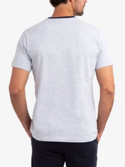 U.S. Polo Assn. EMBOSSED USA FLAG JERSEY T-SHIRT -Modern Wear Shop 11A78004 LTGY 58232