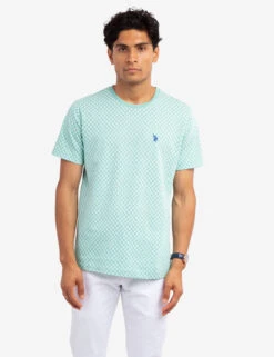 U.S. Polo Assn. DITZY ALL OVER PRINT CREW NECK T-SHIRT -Modern Wear Shop 11A78304 JGHT 58885 1