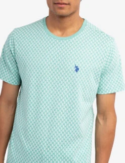 U.S. Polo Assn. DITZY ALL OVER PRINT CREW NECK T-SHIRT -Modern Wear Shop 11A78304 JGHT 58894 1