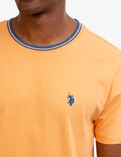 U.S. Polo Assn. TIPPED CREW NECK COLLAR T-SHIRT -Modern Wear Shop 11A79904 GLOO 6609
