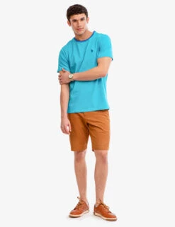 U.S. Polo Assn. TIPPED CREW NECK COLLAR T-SHIRT -Modern Wear Shop 11A79904 SCBL 6689