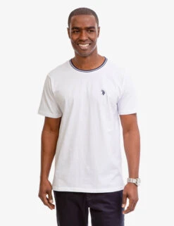 U.S. Polo Assn. TIPPED CREW NECK COLLAR T-SHIRT