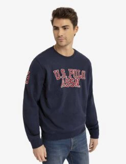 U.S. POLO ASSN. FRENCH TERRY APPLIQUE PULLOVER -Modern Wear Shop 11A93187 CLNV 2980