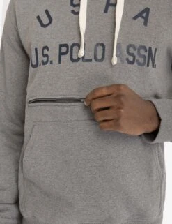 U.S. Polo Assn. USPA FLEECE GRAPHIC PULLOVER HOODIE -Modern Wear Shop 11A9328J CPGY 1381