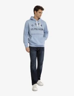 U.S. Polo Assn. USPA FLEECE GRAPHIC PULLOVER HOODIE -Modern Wear Shop 11A9328J SFBH 3363