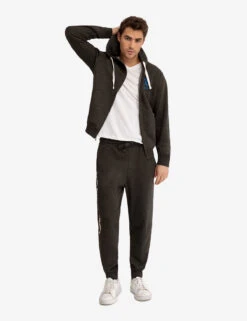 U.S. POLO ASSN. SOLID FLEECE FULL ZIP HOODIE -Modern Wear Shop 11A9358J BKHT 3107