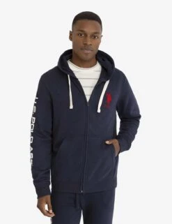 U.S. POLO ASSN. SOLID FLEECE FULL ZIP HOODIE -Modern Wear Shop 11A9358J CLNV 1743