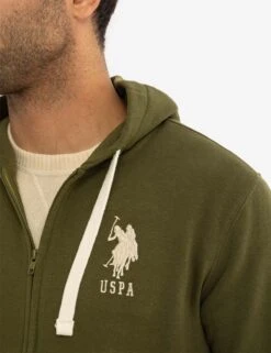 U.S. POLO ASSN. SOLID FLEECE FULL ZIP HOODIE -Modern Wear Shop 11A9358J CYOL 13667