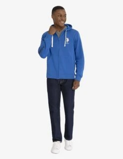 U.S. POLO ASSN. SOLID FLEECE FULL ZIP HOODIE -Modern Wear Shop 11A9358J LAPB 1422