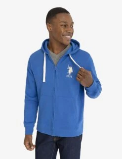 U.S. POLO ASSN. SOLID FLEECE FULL ZIP HOODIE -Modern Wear Shop 11A9358J LAPB 1427