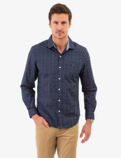 U.S. Polo Assn. ALLOVER MULTI GEO PRINT LONG SLEEVE SHIRT