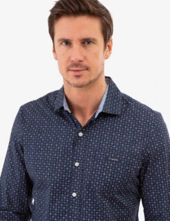 U.S. Polo Assn. ALLOVER MULTI GEO PRINT LONG SLEEVE SHIRT -Modern Wear Shop 11A950VI CLNV 82009
