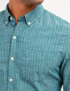 U.S. Polo Assn. COTTON SLUB DISCHARGED PRINT SHIRT -Modern Wear Shop 11A951WA HDTL 66784