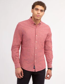 U.S. Polo Assn. COTTON SLUB DISCHARGED PRINT SHIRT