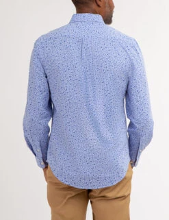 U.S. Polo Assn. LONG SLEEVE DISCHARGED FLORAL PRINT SHIRT -Modern Wear Shop 11A952WU BRKB 68086