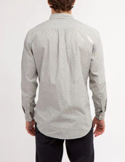 U.S. Polo Assn. PRINTED YARN DYE HEATHERED POPLIN SHIRT -Modern Wear Shop 11A957VD HGRY 67242