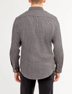 U.S. Polo Assn. PLAID HEATHERED TWILL LONG SLEEVE SHIRT -Modern Wear Shop 11A959XF CLNV 66013