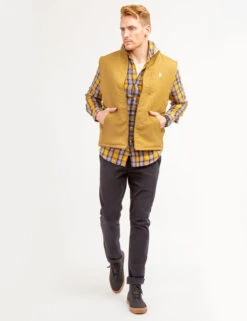 U.S. Polo Assn. PLAID PEACHED TWILL LONG SLEEVE SHIRT -Modern Wear Shop 11A960XE DUTG 66414