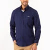 U.S. Polo Assn. ALLOVER PIN DOT LONG SLEEVE SHIRT WITH POCKET -Modern Wear Shop 11A961XE CLNV 75010