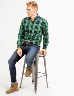 U.S. Polo Assn. PEACHED TWILL YARN DYE PLAID SHIRT -Modern Wear Shop 11A963XE DPGN 66186