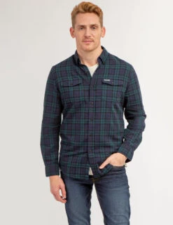 U.S. Polo Assn. CHEST POCKET YARN DYE PLAID SHIRT