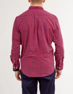 U.S. Polo Assn. YARN DYE PEACHED POPLIN GINGHAM SHIRT -Modern Wear Shop 11A978VF WNTB 66716